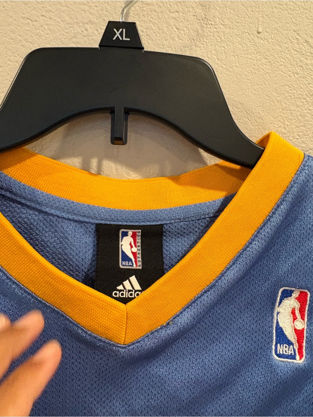 Vintage Adidas NBA Denver Nuggets Allen Iverson #3 Basketball Jersey Kids Sz Lrg - Picture 4 of 12